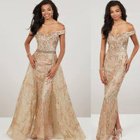 Beaded Lace Gown 14955