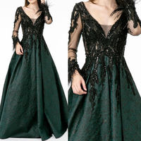 Feather Accented Ball Gown G183