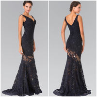 Lace Beaded Gown GL249