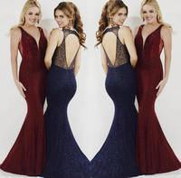 Beaded Open Back Gala Gown H275