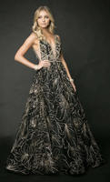 Beaded Ball Gown J211