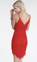 Red Lace Cocktail Dress N1250