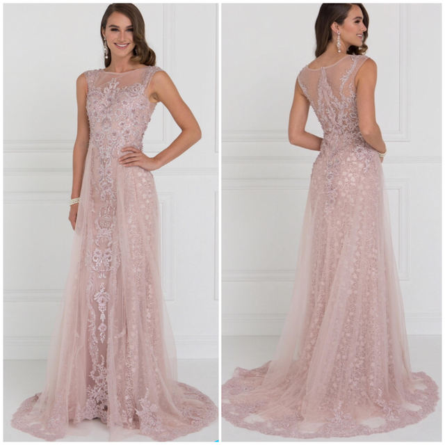 Beaded Lace Formal Gown G1583