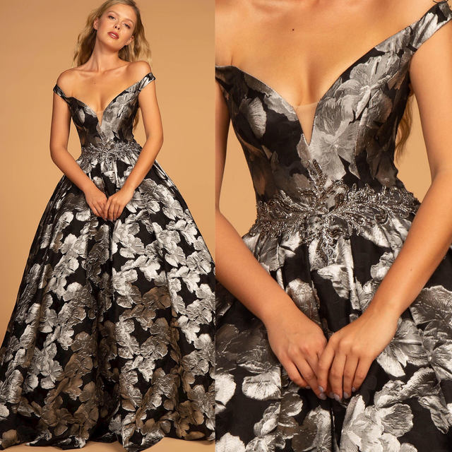 Printed Ball Gown G254