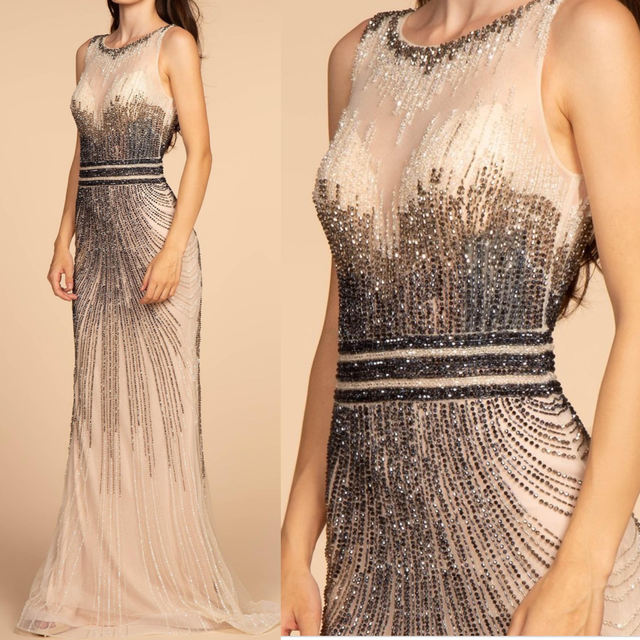 Beaded Formal Gown GL255