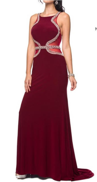 Beaded Prom Gown J625