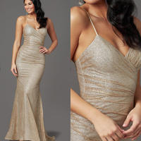 Gold Wrap Prom Dress GL1330