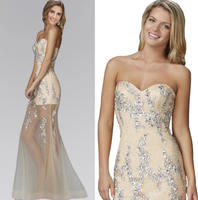 Illusion Beaded Formal Gown G2152