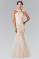 Lace Halter Gown GL2243