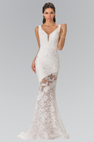 Lace Beaded Gown GL249