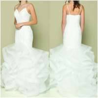 Ruffled Couture Bridal Gown J373